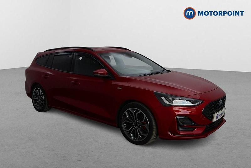 Red Used 2024 Ford Focus ST-Line X Estate | £21,299 (Fair price) - Image 1/4