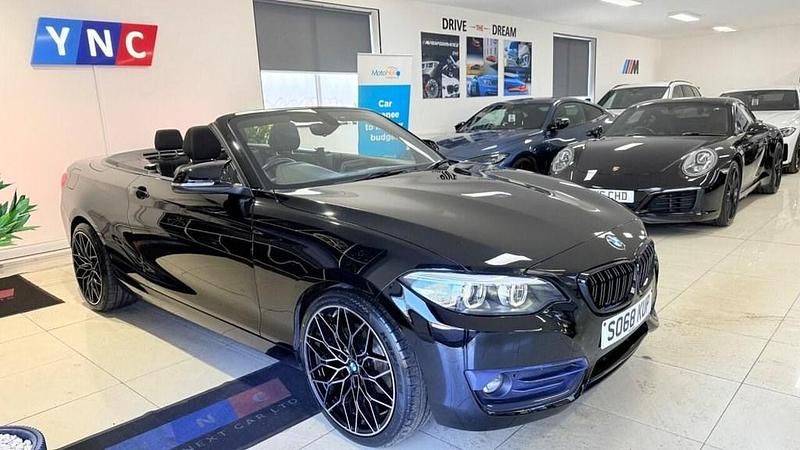 Used BMW 218 Sport Line 2019 Black Cabriolet