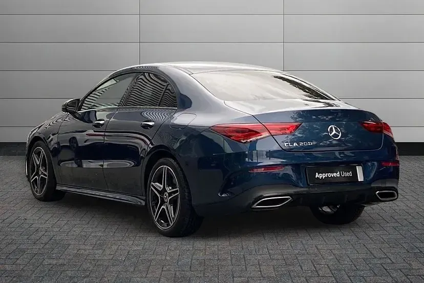 Used Mercedes CLA200 AMG Line Premium 163 HP (119 kW) 2023 Blue Coupe