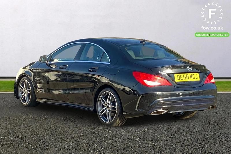 Used Mercedes CLA180 AMG line 122 HP (89 kW) 2018 Black Sedan