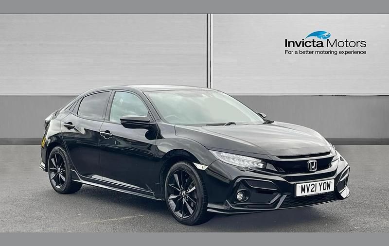 Black Used 2021 Honda Civic Sport Hatchback | £14,859 (Fair price) - Image 1/4