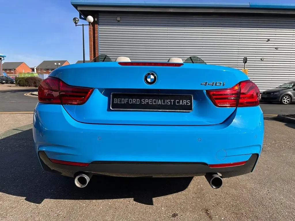 Used BMW 440 Cabriolet M Sport 322 HP (236 kW) 2017 Blue Cabriolet
