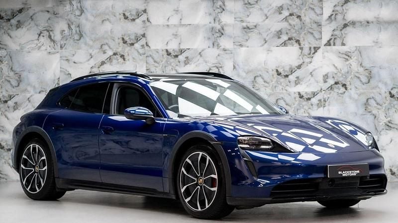 Blue Used 2021 Porsche Taycan Cross Turismo Sedan | £50,489 (Good price) - Image 1/4