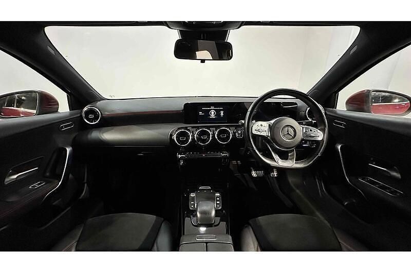 Used Mercedes A180 AMG line 136 HP (100 kW) 2021 Red Hatchback