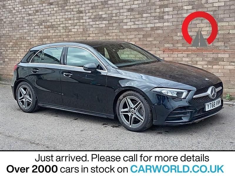 Used Mercedes A200 AMG line 163 HP (119 kW) 2018 Black Hatchback