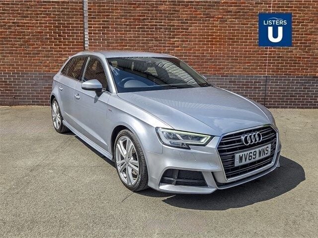 Metallic floret silver Used 2019 Audi A3 S-Line Hatchback | £12,990 (Good price) - Image 1/4