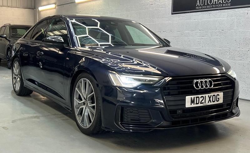 Used Audi A6 Black Edition 204 HP (150 kW) 2021 Blue Sedan
