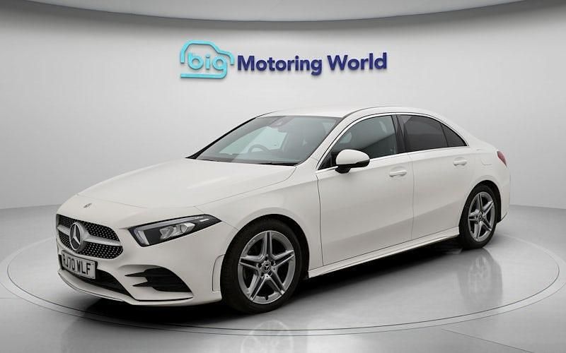 Used Mercedes A200 AMG line 163 HP (119 kW) 2020 White Sedan