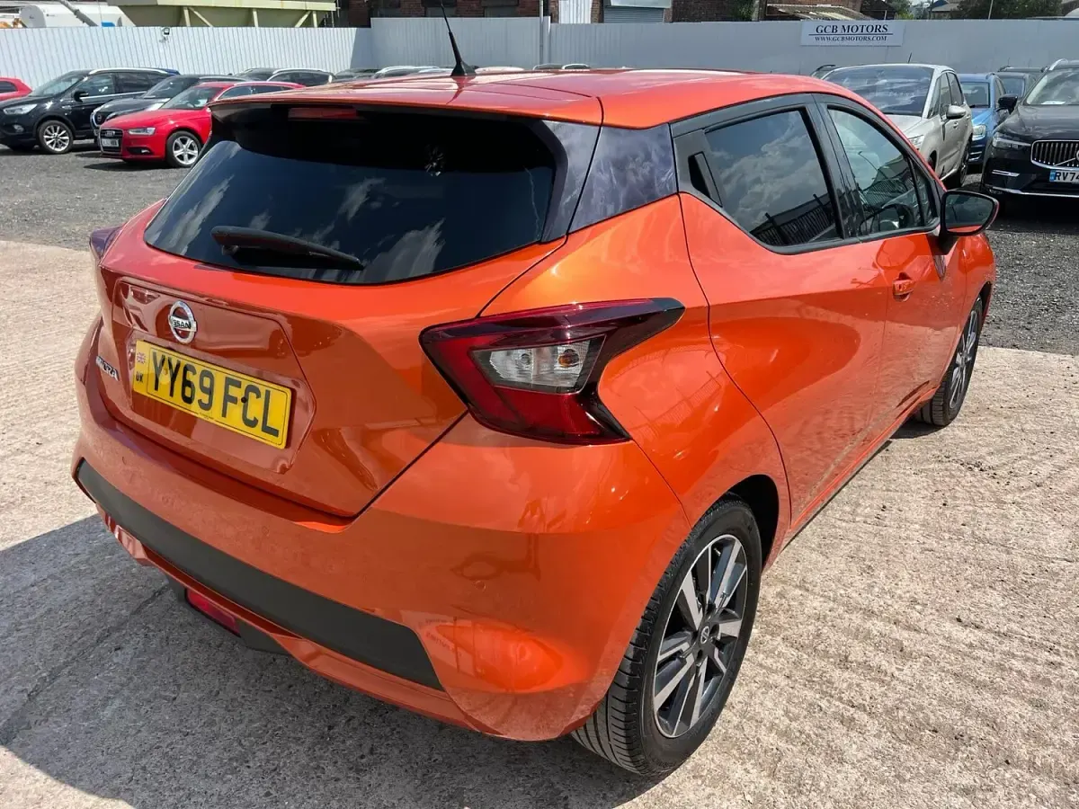 Used Nissan Micra Tekna 2020 Orange Hatchback