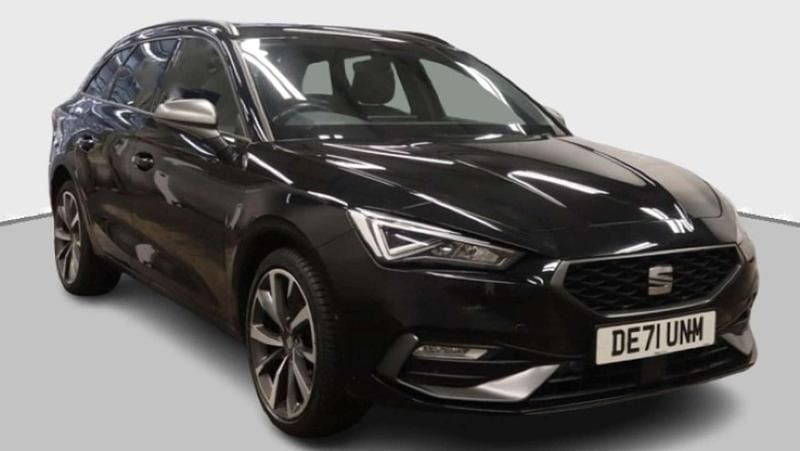 Black Used 2021 Seat Leon FR Sport Estate | £13,250 (Good price) - Image 1/1