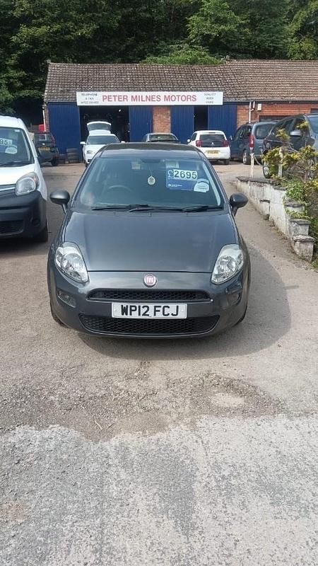 Grey Used 2012 Fiat Punto Pop Hatchback | £2,695 (Fair price) - Image 1/4
