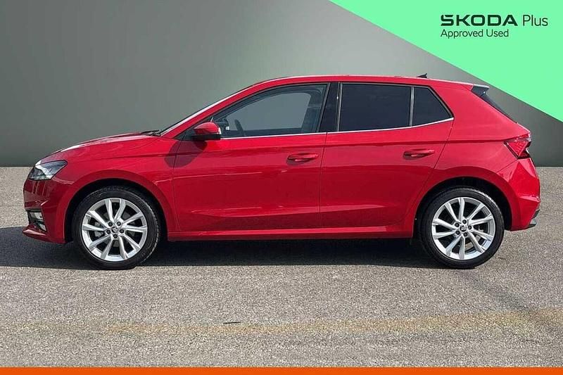 Used Skoda Fabia SE L 85 HP (62 kW) 2024 Velvet red metallic Hatchback