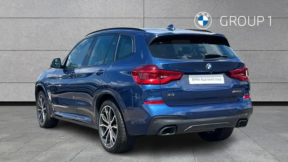 Used BMW X3 Comfort Edition 393 HP (289 kW) 2020 Phytonic blue metallic paint SUV