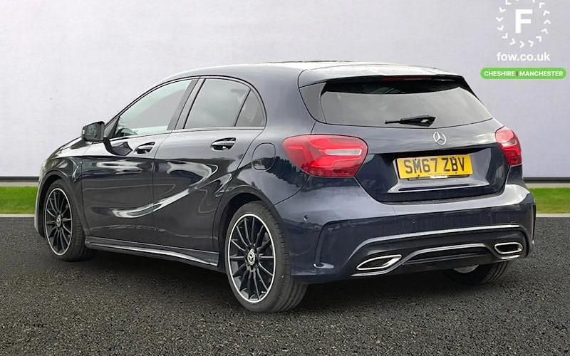 Used Mercedes A220 AMG Line Premium Plus 177 HP (130 kW) 2017 Blue Hatchback