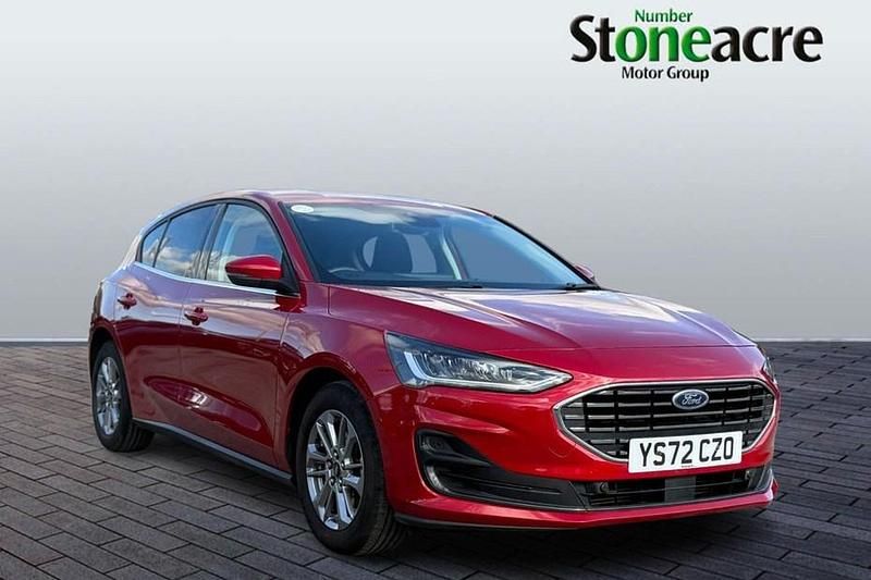 Red Used 2022 Ford Focus Titanium Hatchback | £15,595 (Fair price) - Image 1/1
