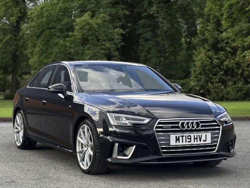 Black Used 2019 Audi A4 S-Line Sedan | £14,495 (Good price) - Image 1/4