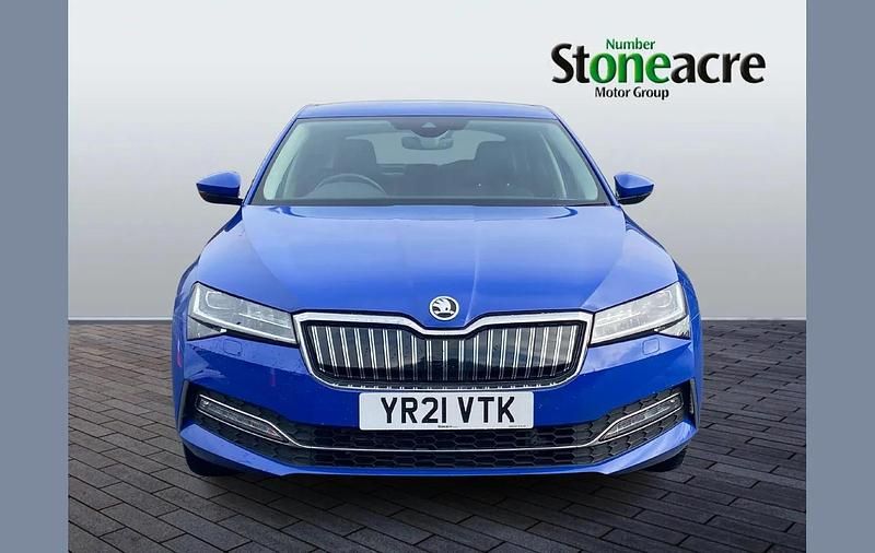 Used Skoda Superb SE L 218 HP (160 kW) 2021 Blue Hatchback