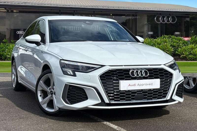 White Used 2023 Audi A3 S-Line Sedan | £25,350 (Fair price) - Image 1/4