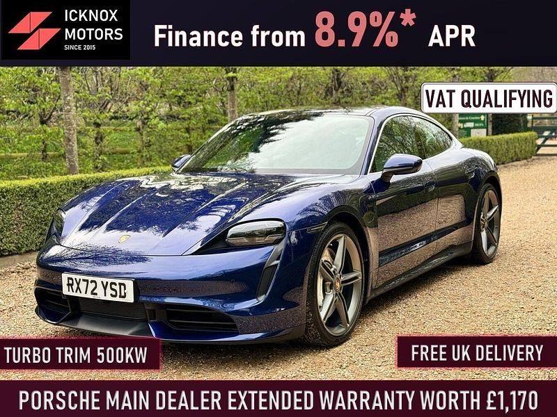 Blue Used 2022 Porsche Taycan Performance Package Sedan | £63,980 (Fair price) - Image 1/4