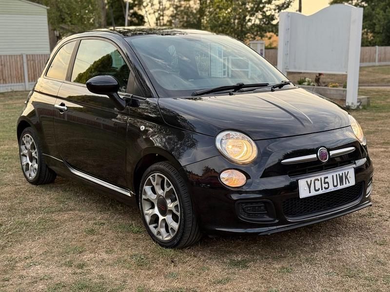 Black Used 2015 Fiat 500 S Hatchback | £3,750 (Fair price) - Image 1/4