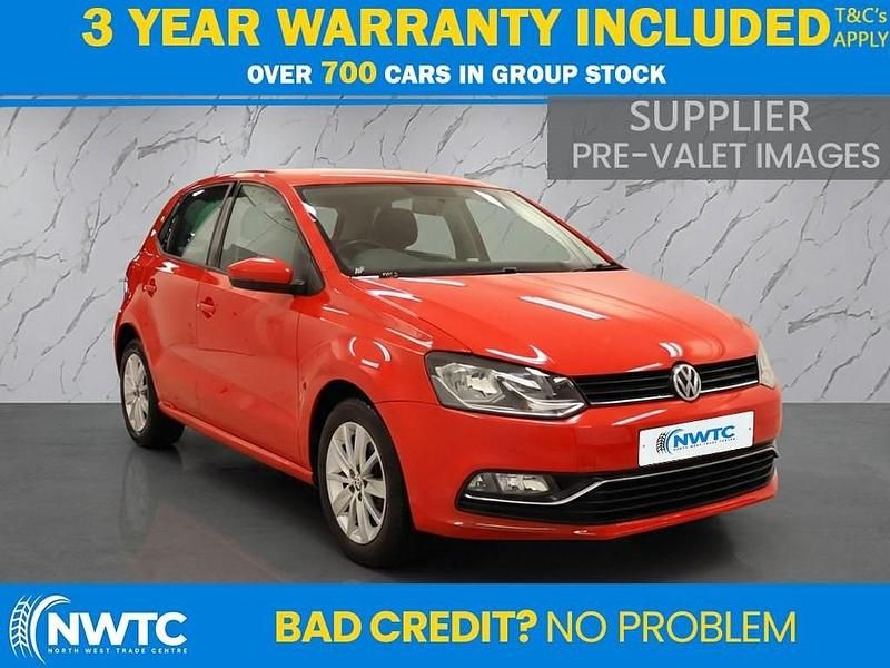 Red Used 2014 VW Polo SE Hatchback | £9,195 (Fair price) - Image 1/3