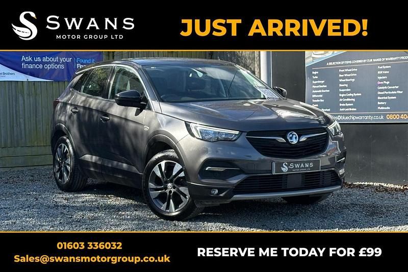 Used Vauxhall Grandland X Sport 130 HP (95 kW) 2019 Grey SUV