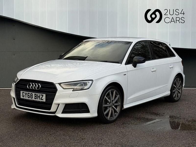 Used Audi A3 Sportback Black Edition 116 HP (85 kW) 2018 White Hatchback
