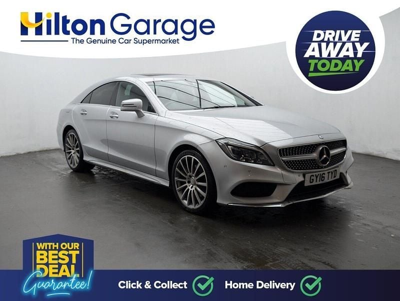 Used Mercedes CLS220 AMG line 177 HP (130 kW) 2016 Silver Coupe