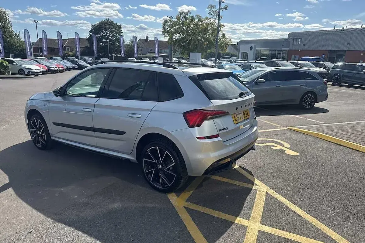 Used Skoda Kamiq Monte Carlo 110 HP (80 kW) 2022 Brilliant silver metallic SUV