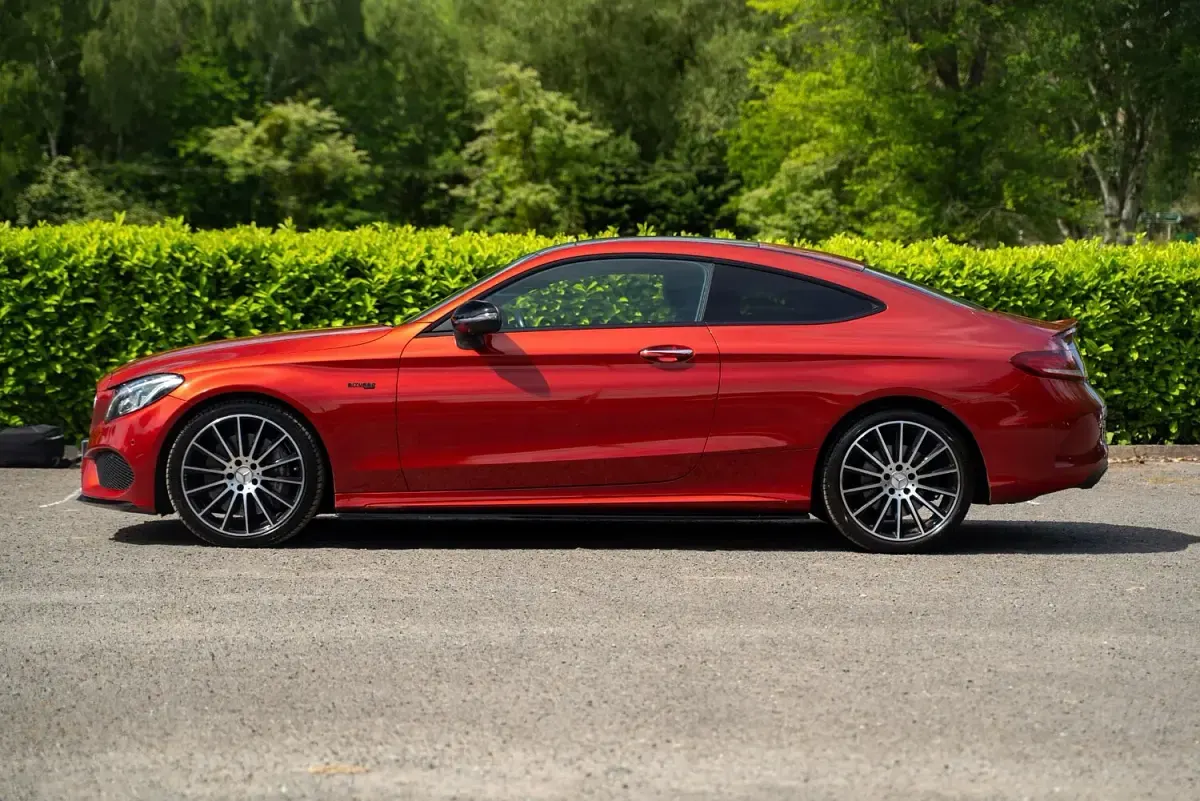 Used Mercedes C43 AMG Premium Plus 395 HP (290 kW) 2016 Red Coupe