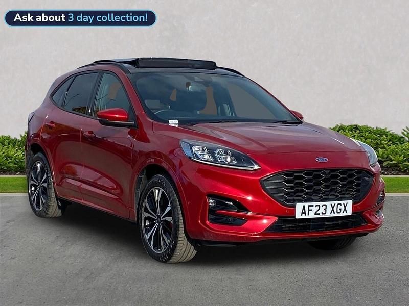 Red Used 2023 Ford Kuga ST-Line X SUV | £19,499 (Fair price) - Image 1/4