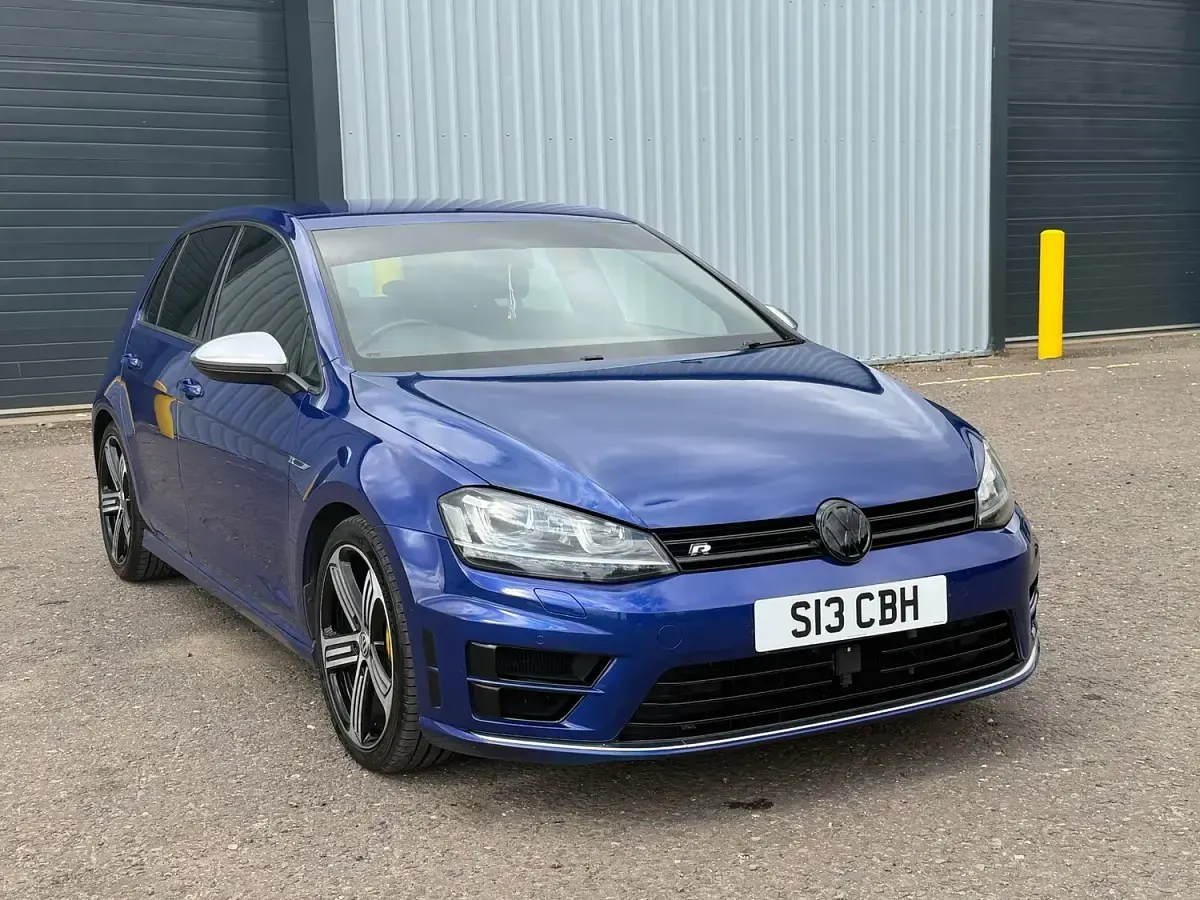 Used VW Golf VII R 2015 Blue Hatchback