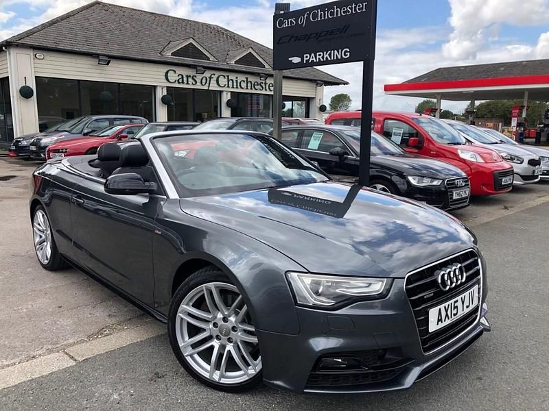 Grey Used 2015 Audi A5 Cabriolet S-Line Cabriolet | £12,895 (Expensive) - Image 1/4
