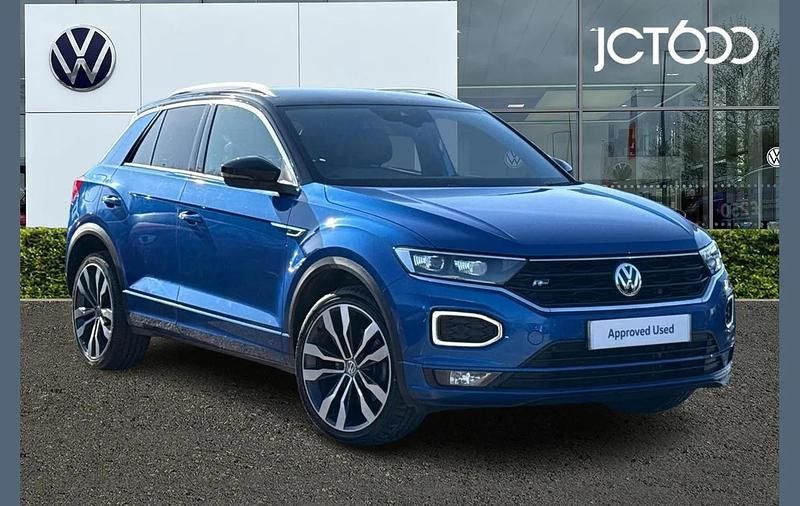 Used VW T-Roc R-line 150 HP (110 kW) 2020 Blue SUV