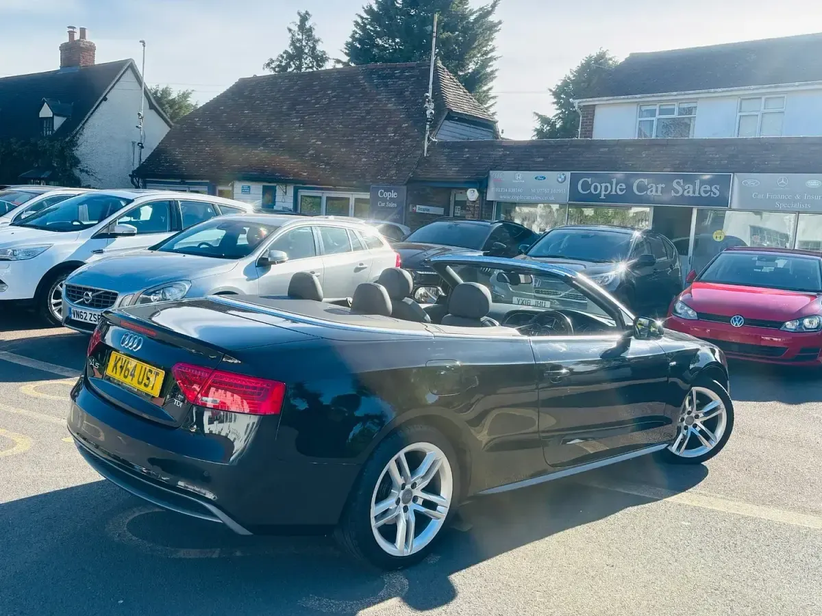 Used Audi A5 Cabriolet S-Line 177 HP (130 kW) 2014 Black Cabriolet