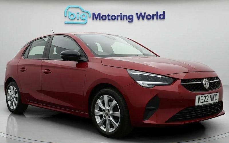Used Vauxhall Corsa Design Edition 75 HP (55 kW) 2022 Red Hatchback