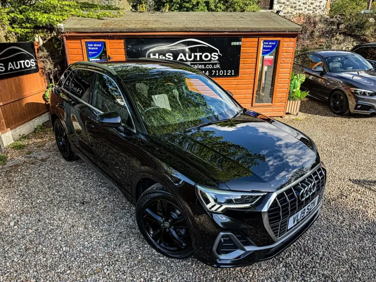 Begagnad Audi Q3 S-Line 150 HK (110 kW) 2019 Svart SUV