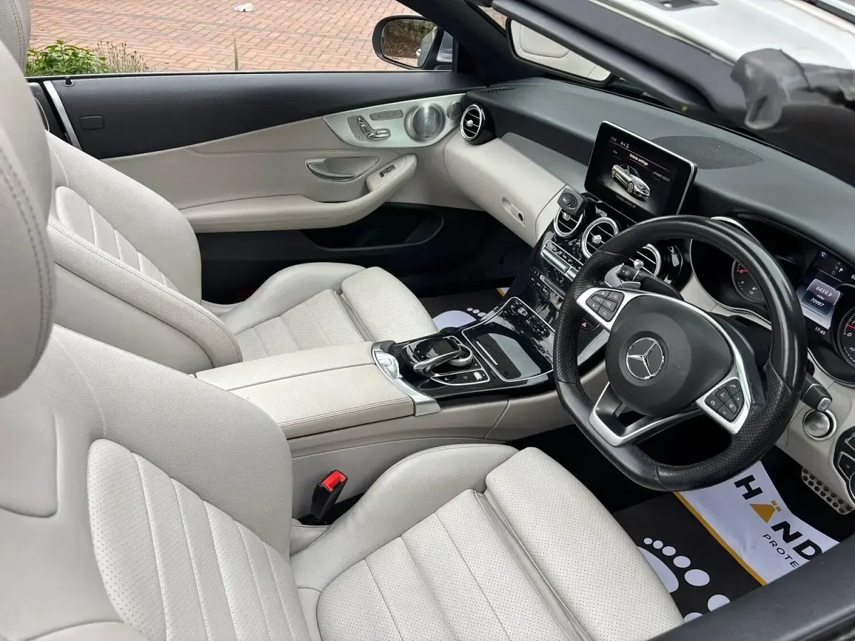 Used Mercedes C300 AMG Line Premium Plus 245 HP (180 kW) 2017 Silver Cabriolet