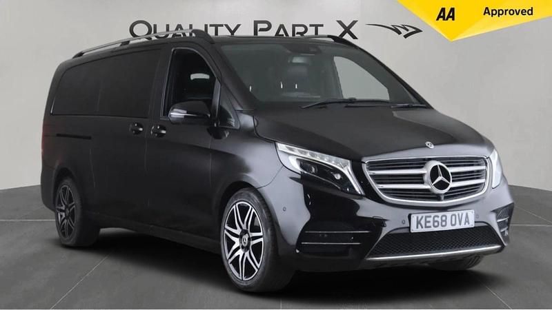 Black Used 2018 Mercedes V250 AMG line MPV | £24,900 (Fair price) - Image 1/3