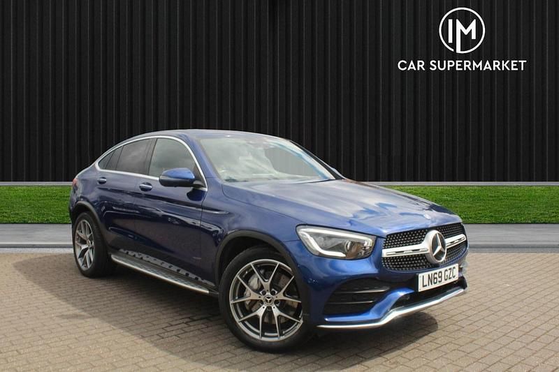 Blue Used 2019 Mercedes GLC300 AMG line Coupe | £24,885 (Fair price) - Image 1/4