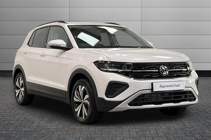 Pure white New 2025 VW T-Cross Match SUV | £23,295 (Good price) - Image 1/3