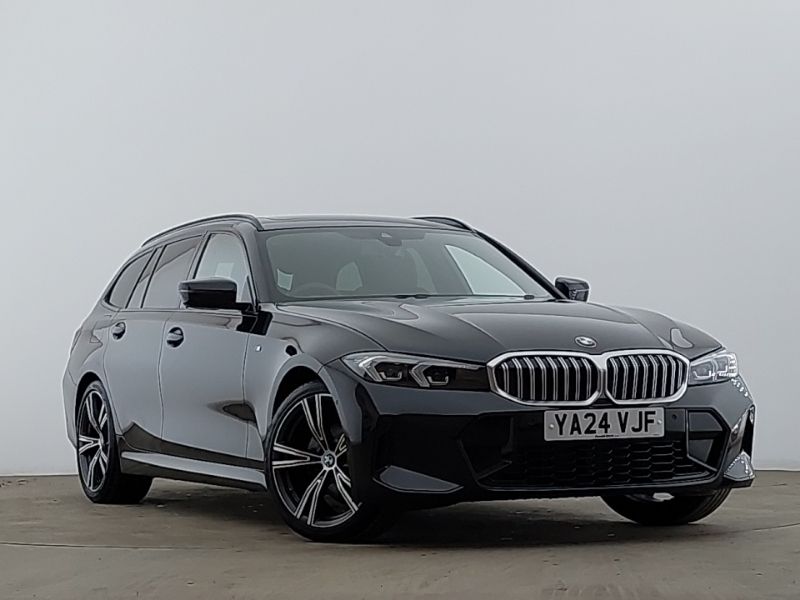 Black Used 2024 BMW 320 M Sport Estate | £33,998 (A bit pricey) - Image 1/4