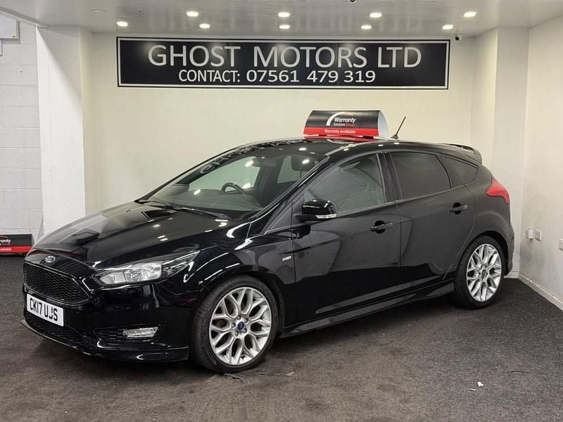 Black Used 2017 Ford Focus ST-Line Hatchback | £5,595 (Super price) - Image 1/4
