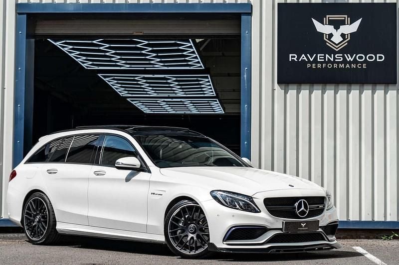 White Used 2016 Mercedes C63 AMG Premium Estate | £30,995 (Fair price) - Image 1/3