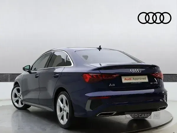 Used Audi A3 S-Line 110 HP (80 kW) 2022 Blue Sedan