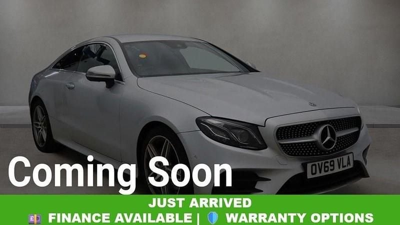 Used Mercedes E220 AMG line 194 HP (142 kW) 2019 Silver Coupe