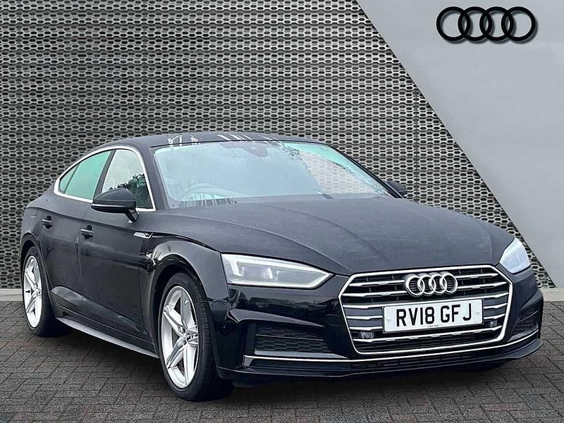 Used Audi A5 S-Line 2018 Black Hatchback