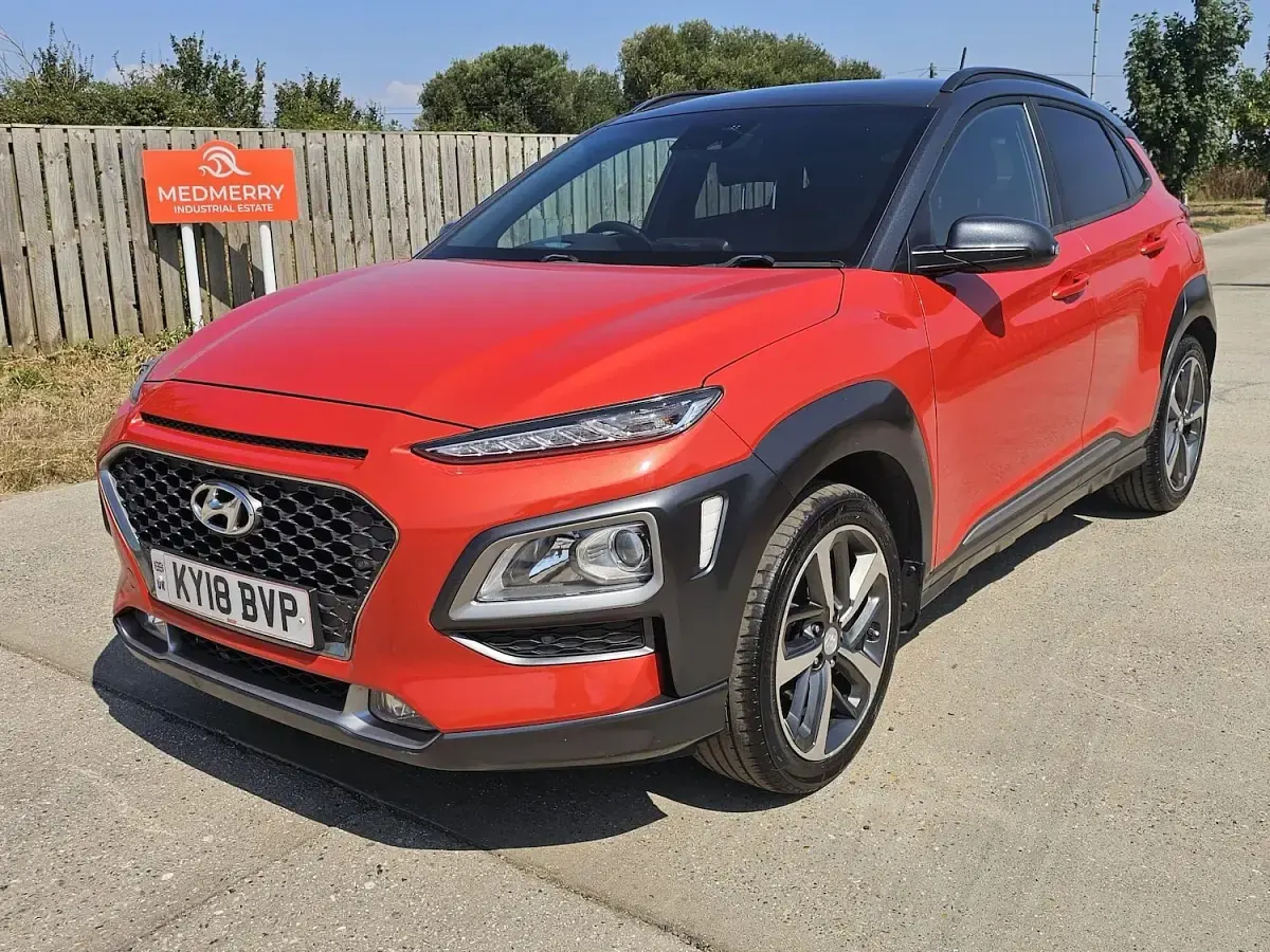 Used Hyundai Kona Premium SE 2018 Orange SUV