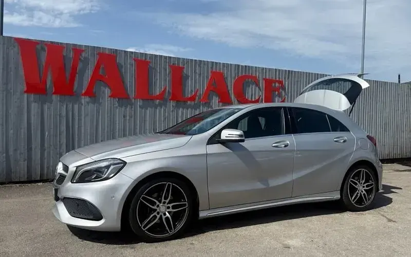 Used Mercedes A180 AMG line 109 HP (80 kW) 2015 Silver Hatchback