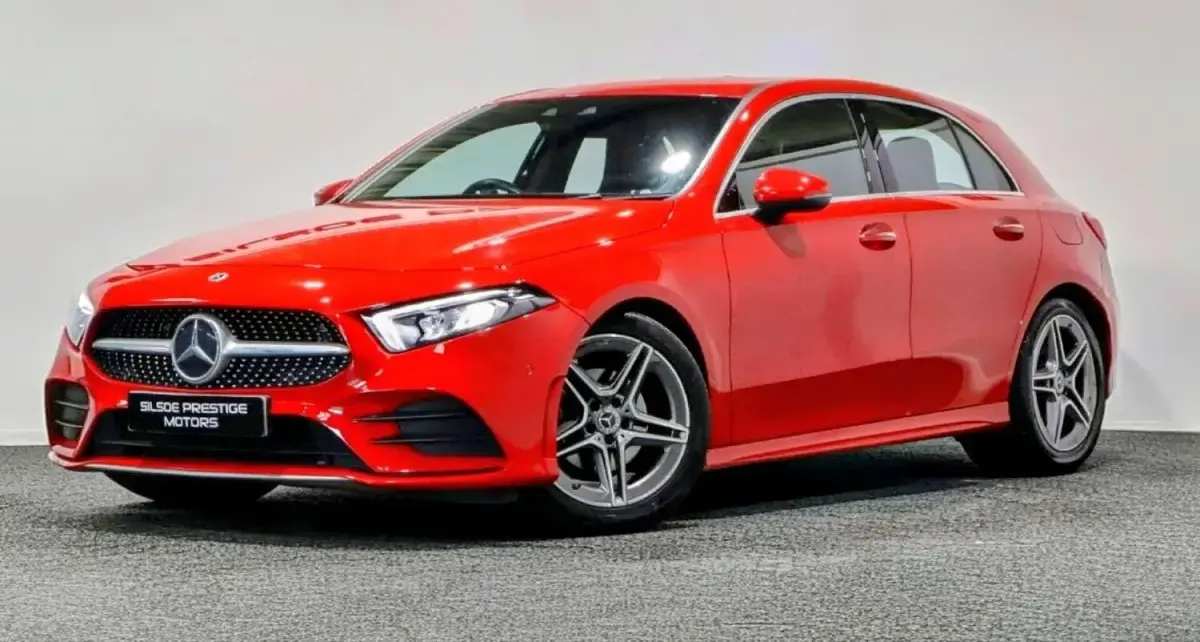 Used Mercedes A200 AMG Line Premium 163 HP (119 kW) 2019 Red Hatchback